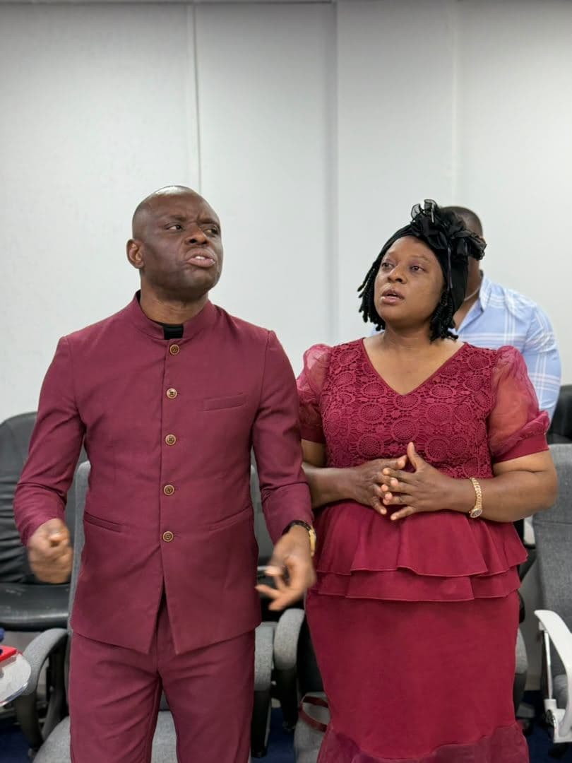 Pst. Emmanuel Onwe with his wife, Mrs. Peace Onwe
