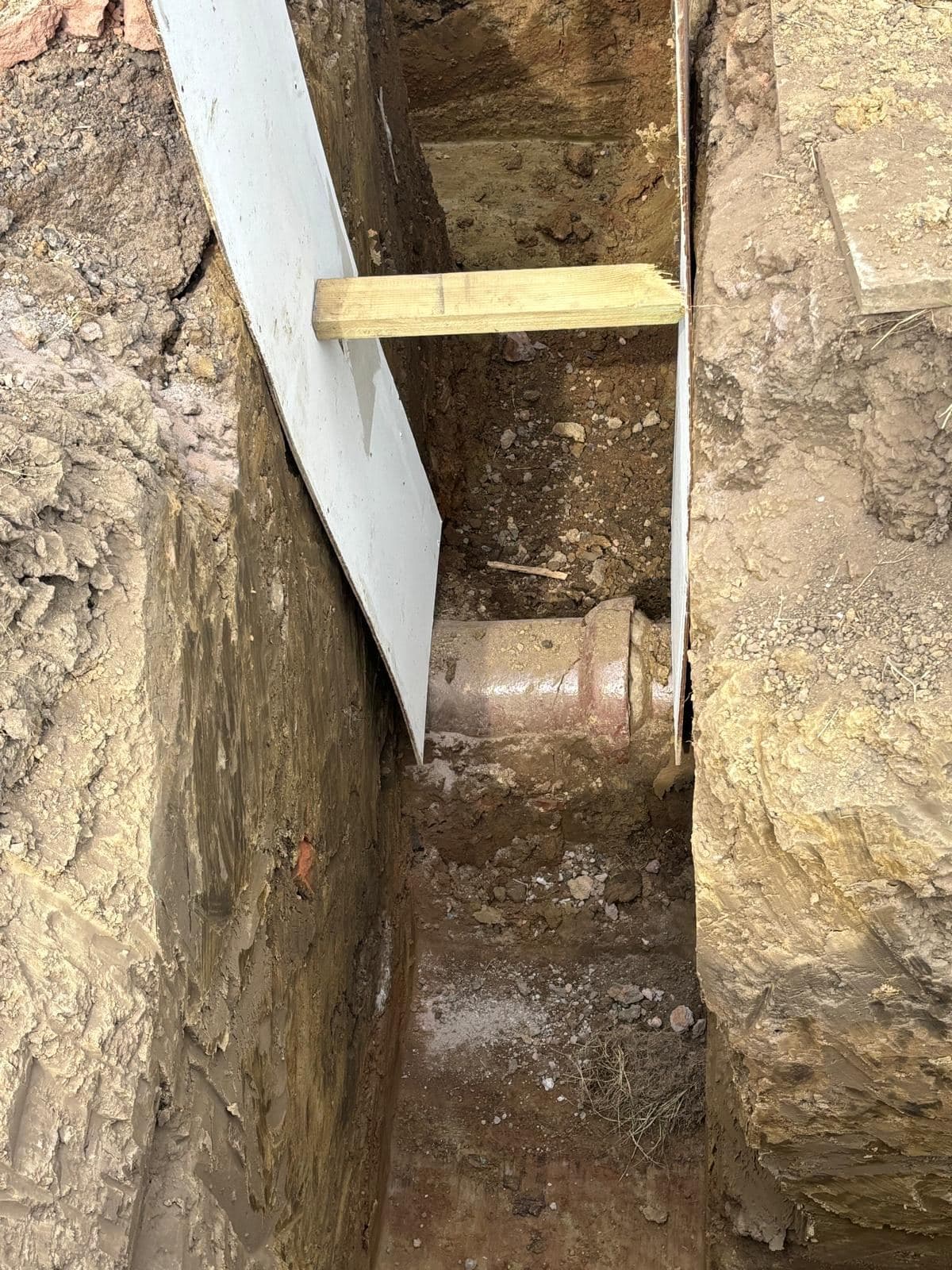 Trench excavation